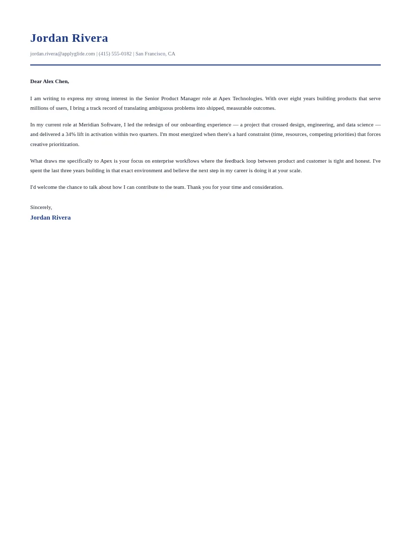 Digital Transformation Consultant cover letter example