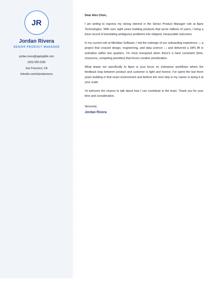 Digital Transformation Consultant cover letter — Bespoke Letter