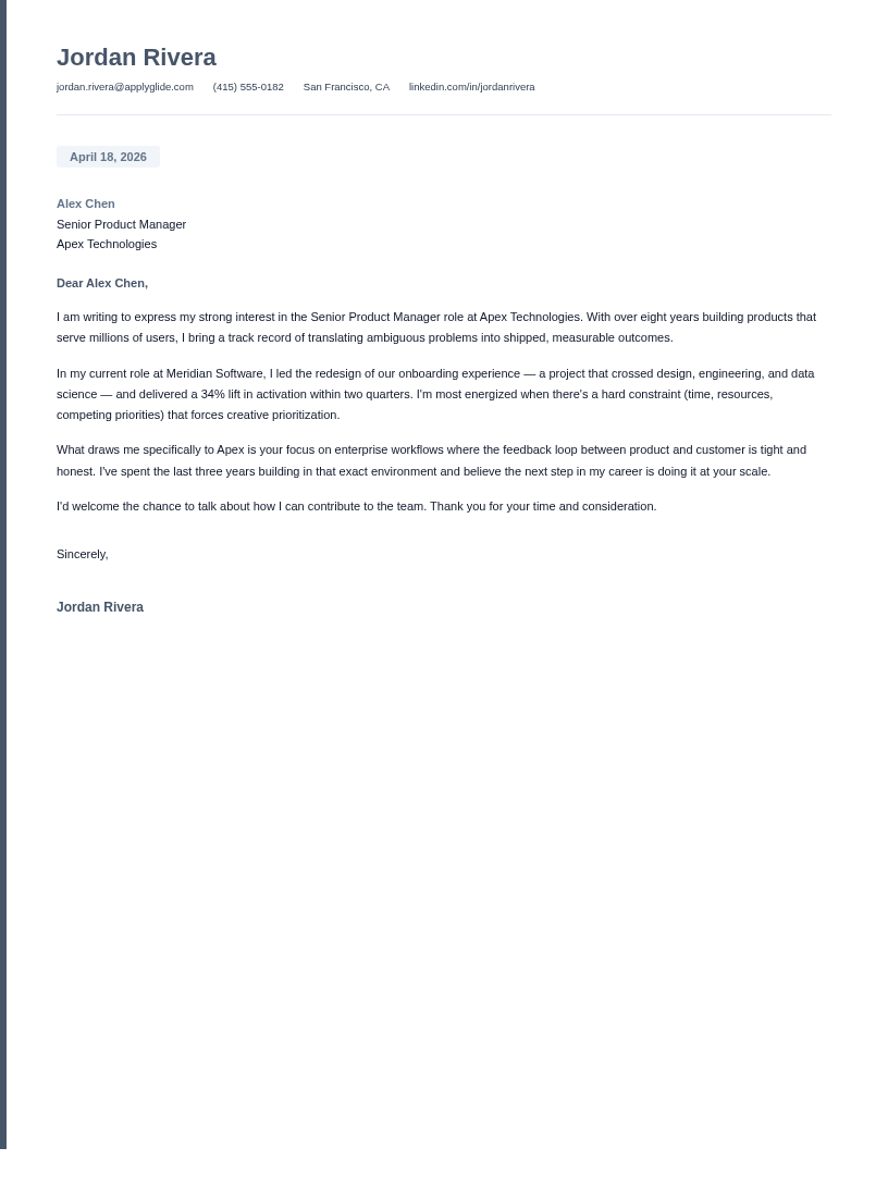 Chronos Letter preview