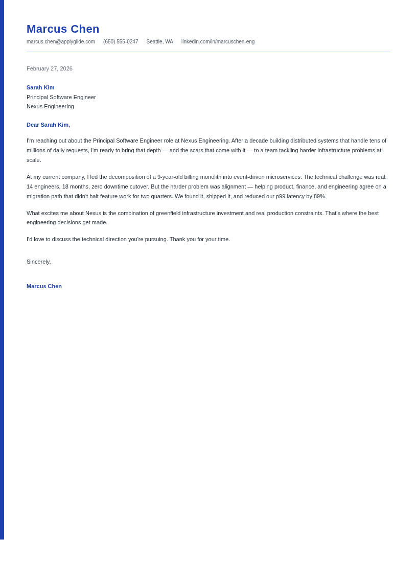 Cobalt cover letter
