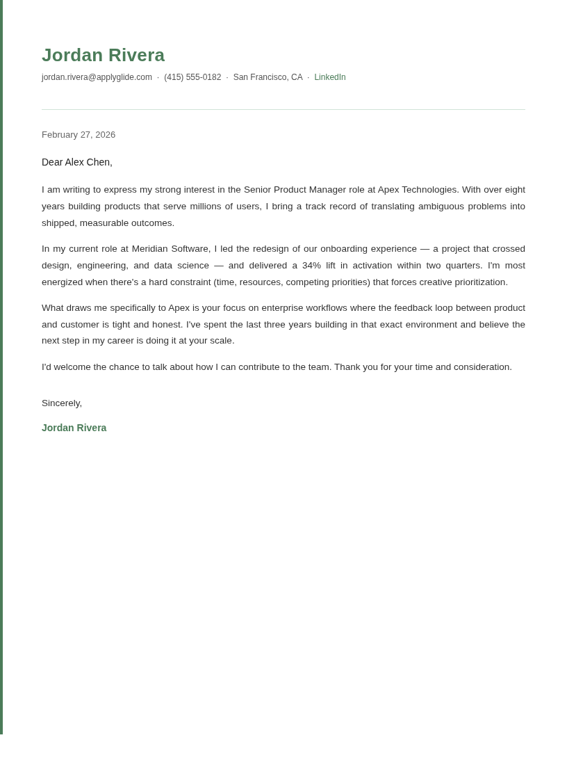 Grove cover letter