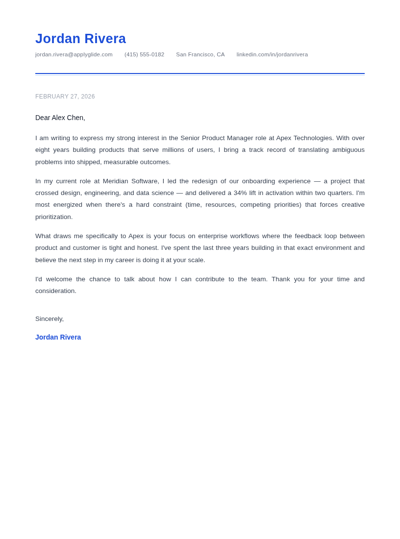 Innsbruck cover letter