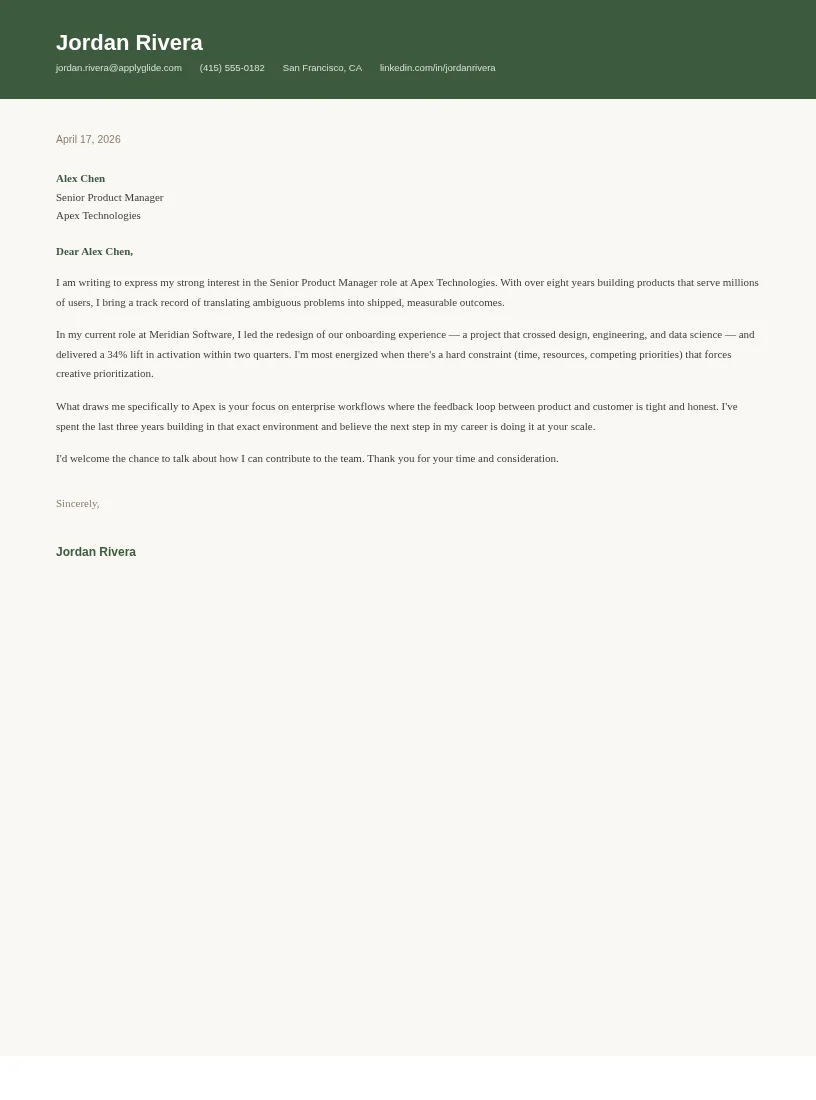 Kindheart Letter cover letter for In House Counsel