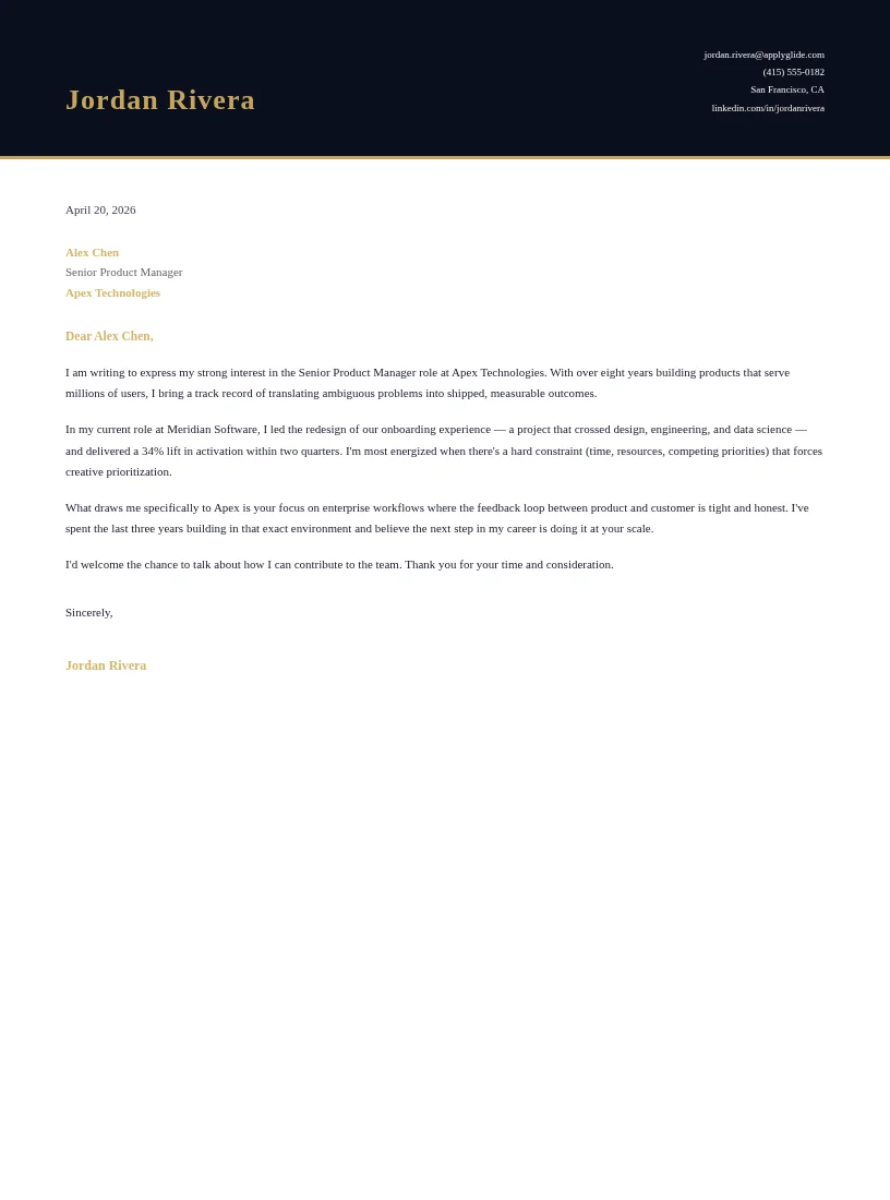 Monarch Letter preview