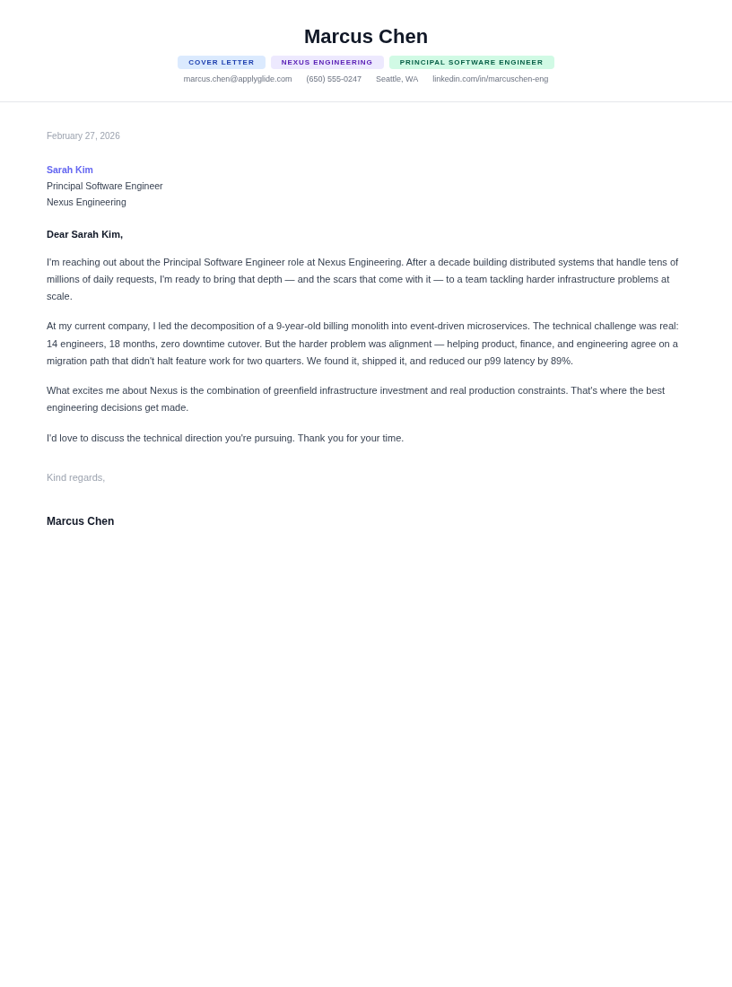 Mosaic Letter cover letter for Optometrist