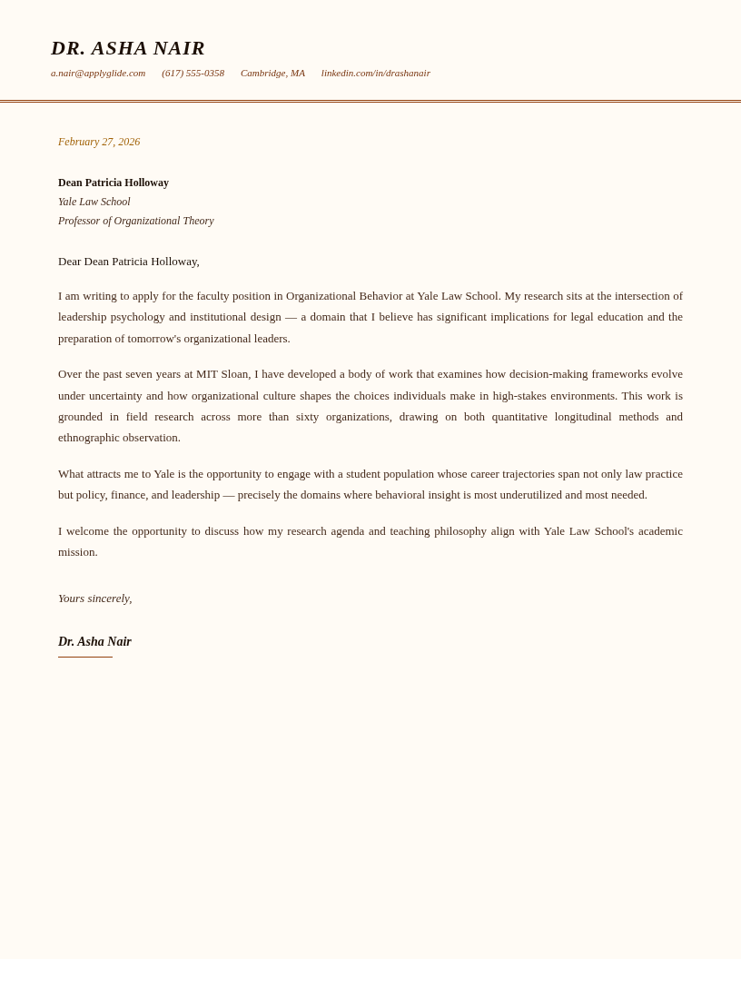 Quill cover letter
