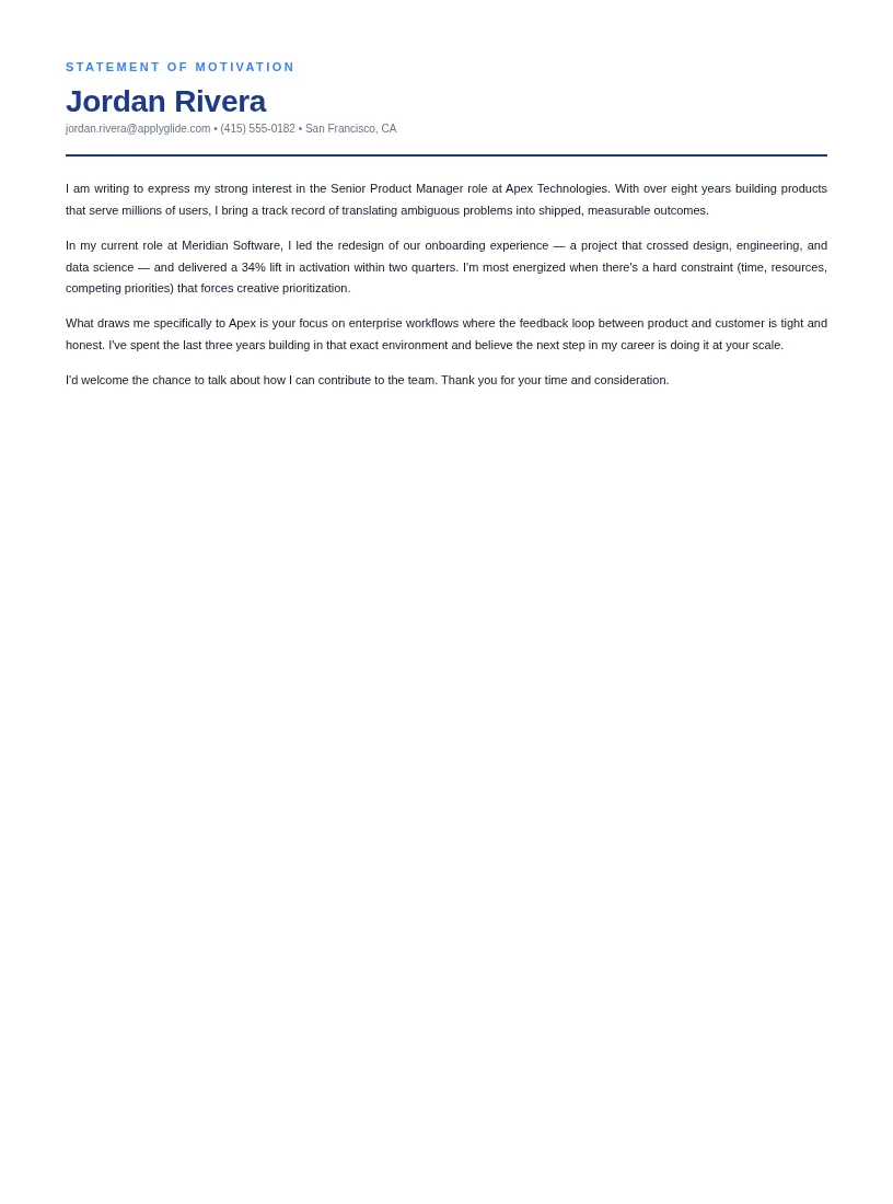 Halcyon Motivation motivational letter for Digital Transformation Consultant