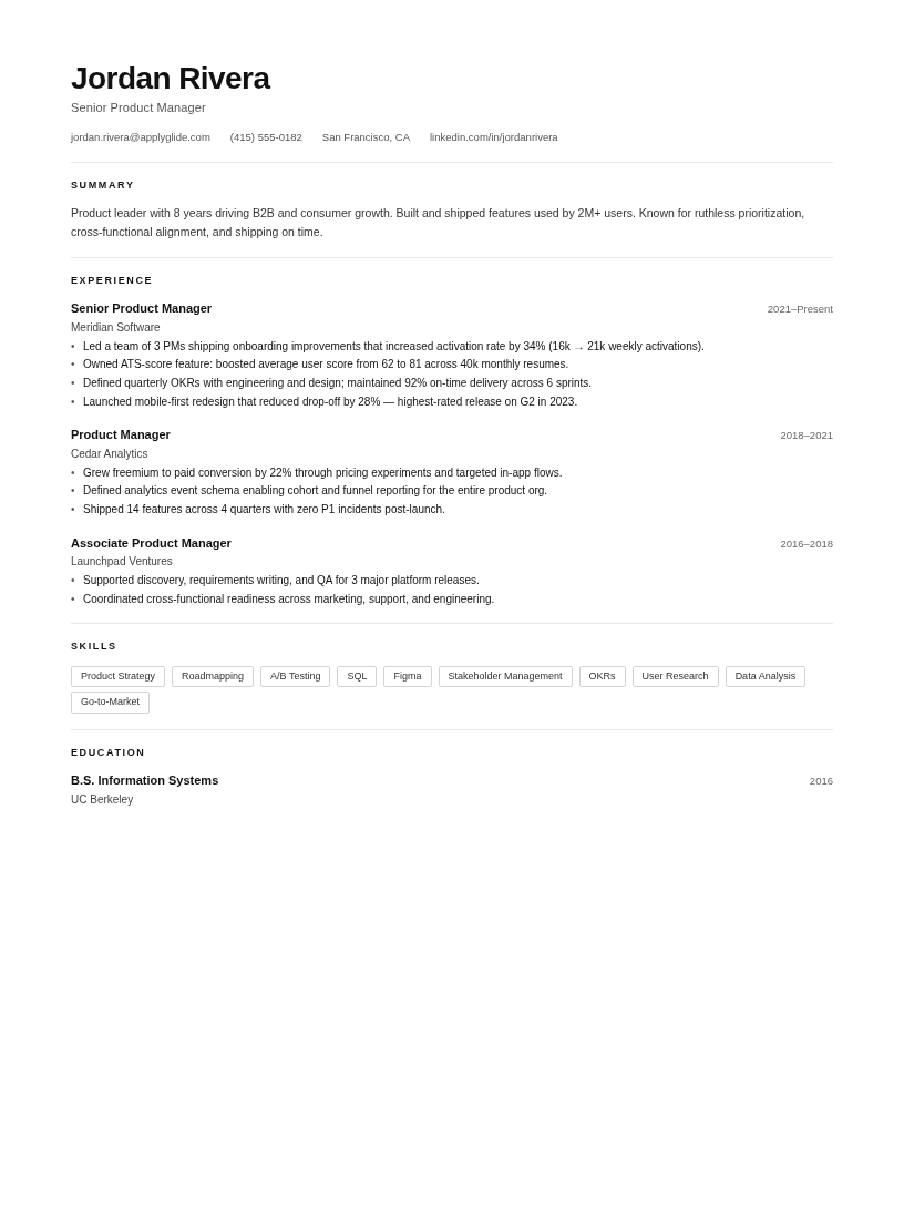 Apex resume template preview