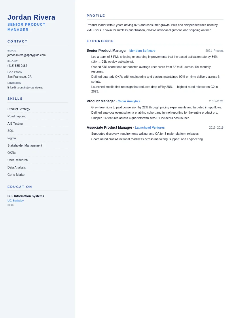 Digital Transformation Consultant resume — Astor
