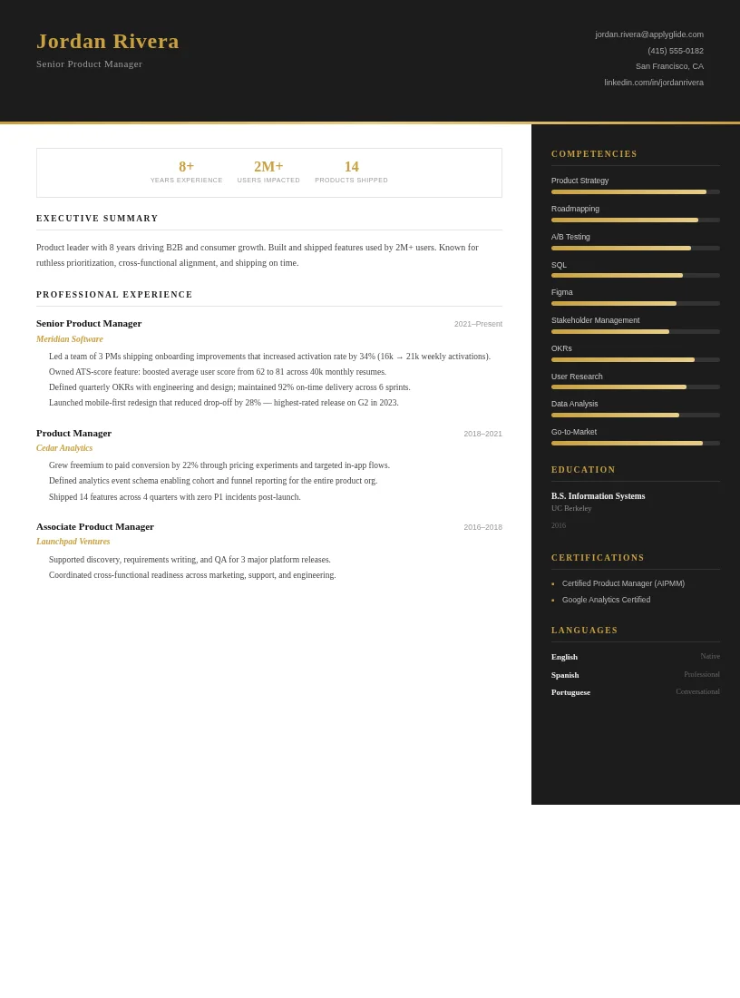 Digital Transformation Consultant resume — Aurum