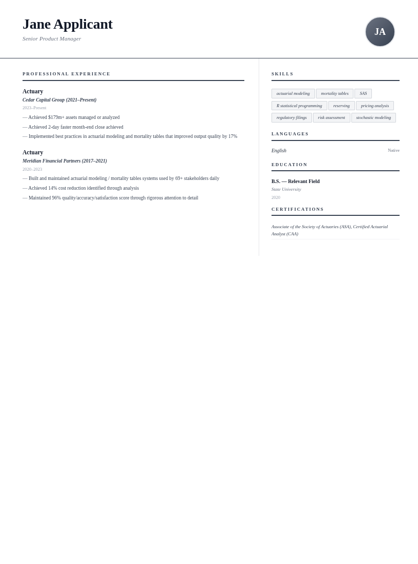 Folio resume template preview