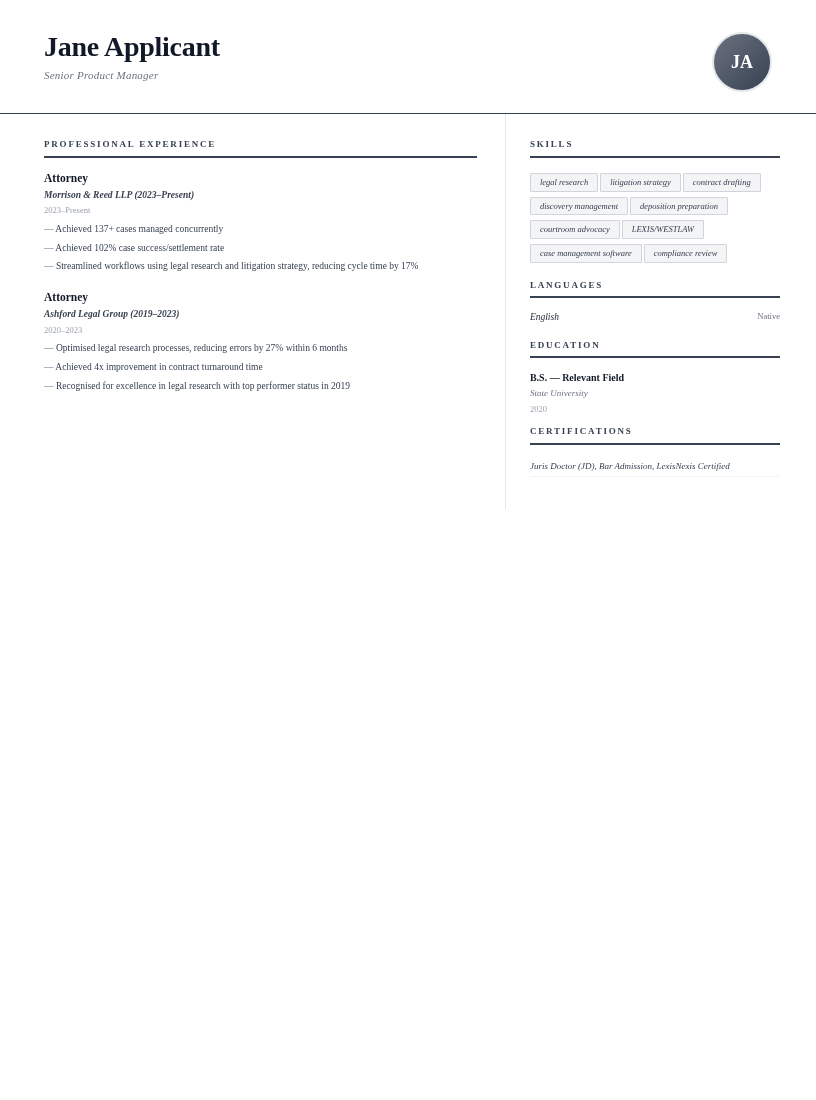 Folio resume template preview