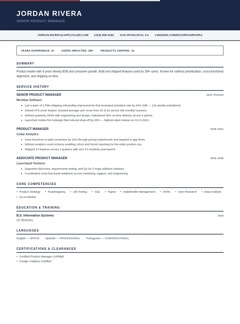 Garrison resume for Digital Transformation Consultant