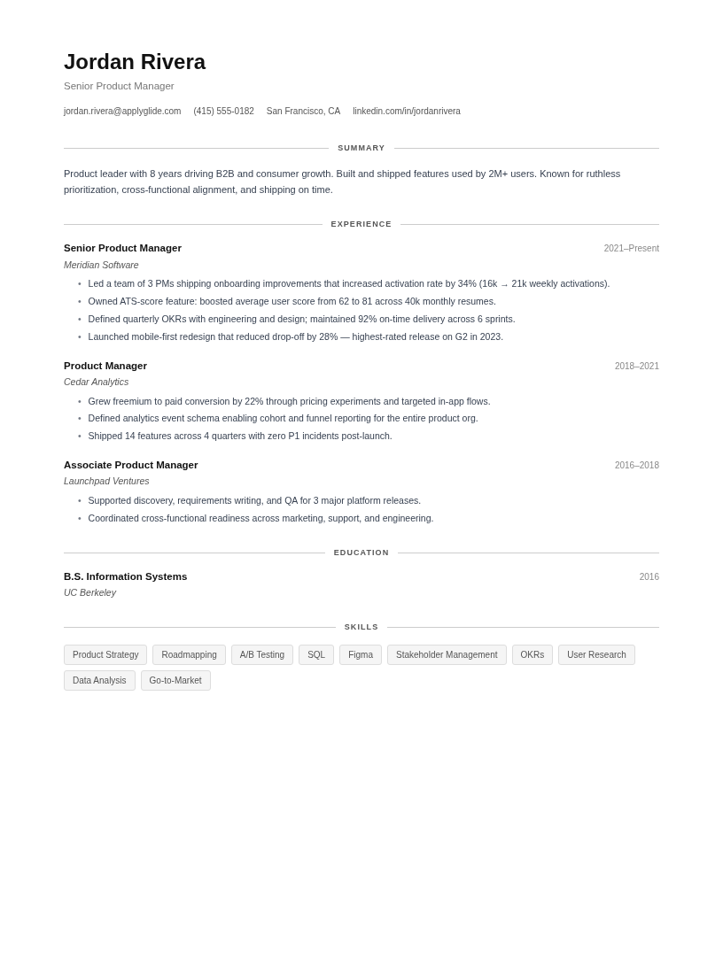 Isle resume template preview