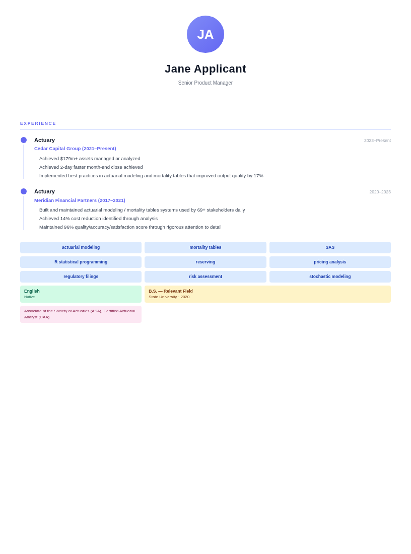 Mosaic resume template preview