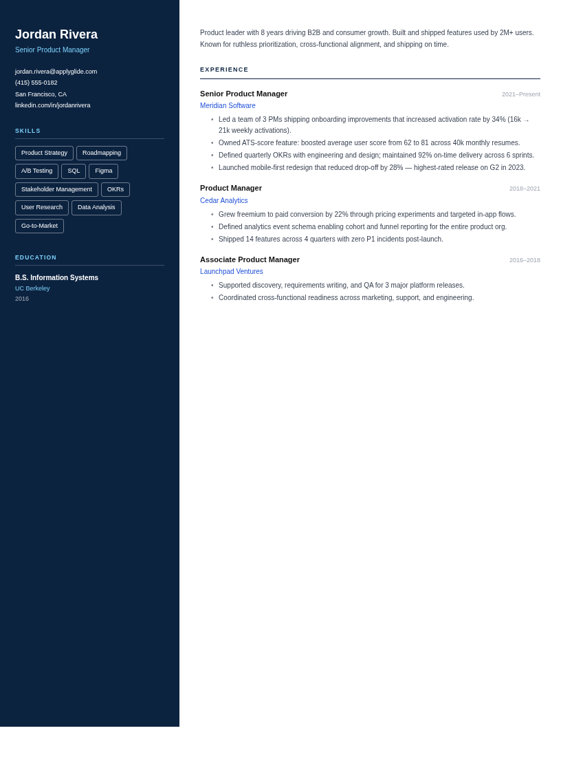 Porto resume template preview