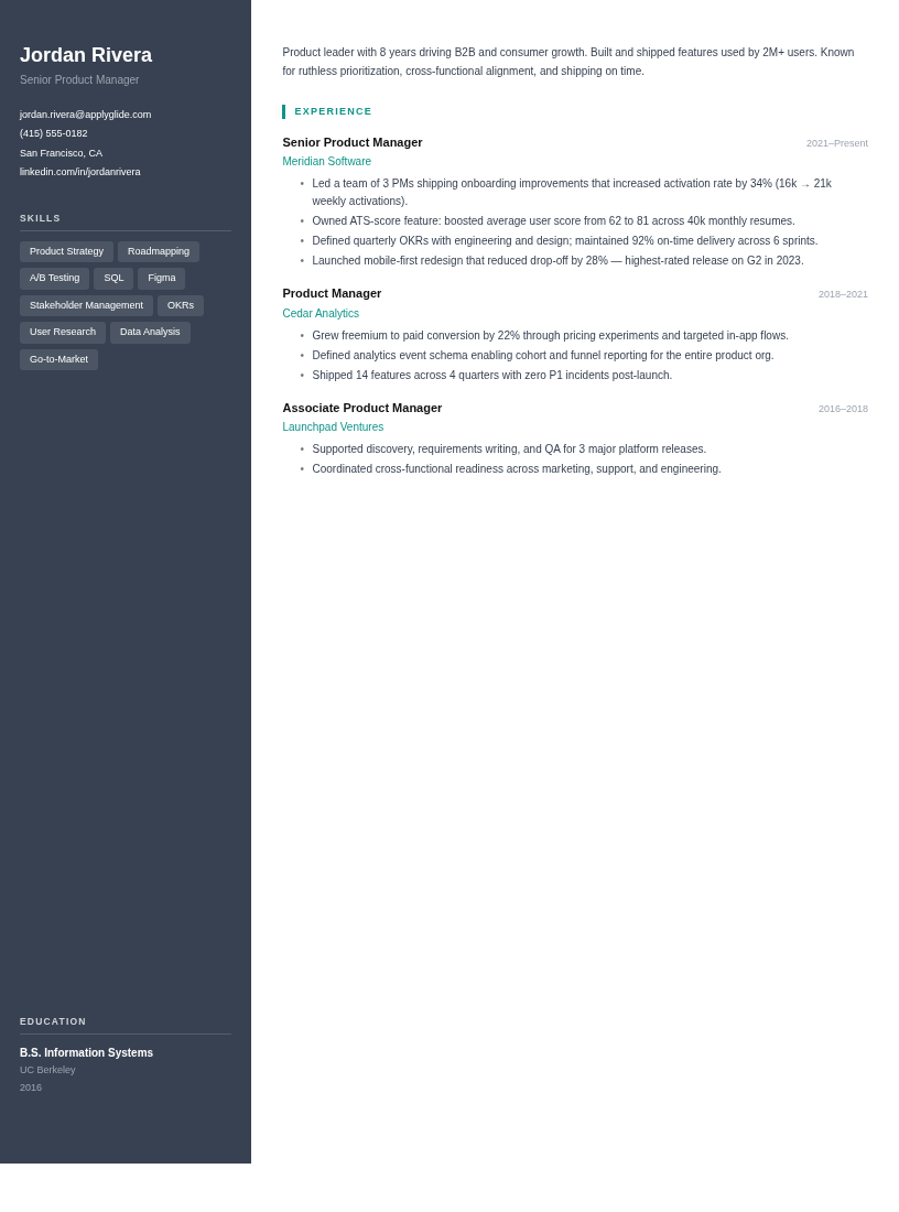 Quebec resume template preview