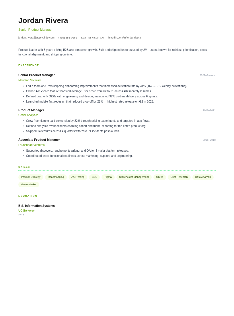 Sage resume template preview