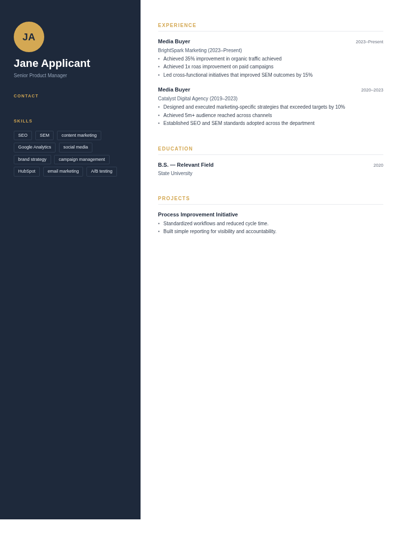 Sovereign preview for Media Buyer