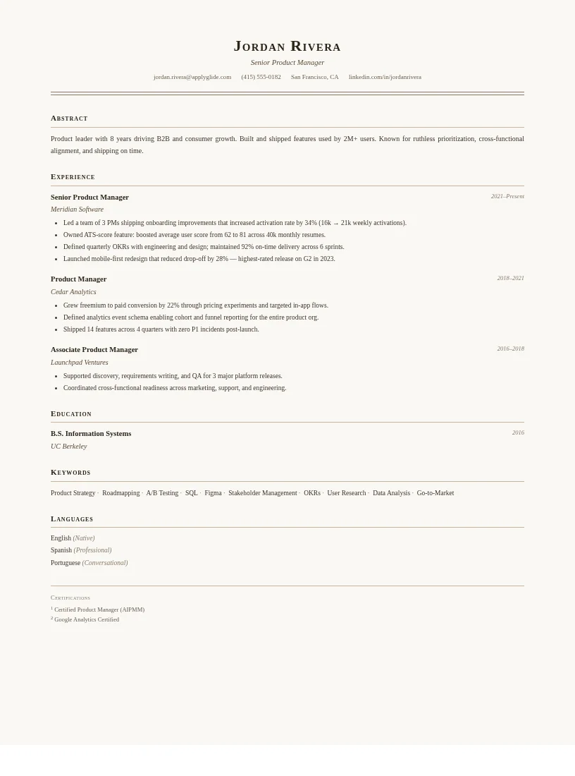 Thesis resume for Digital Transformation Consultant