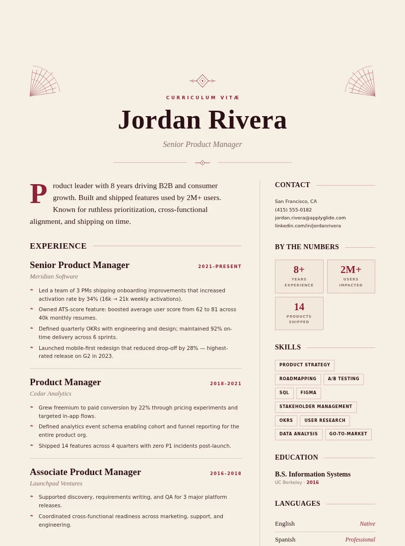 Velvet resume for Illustrator