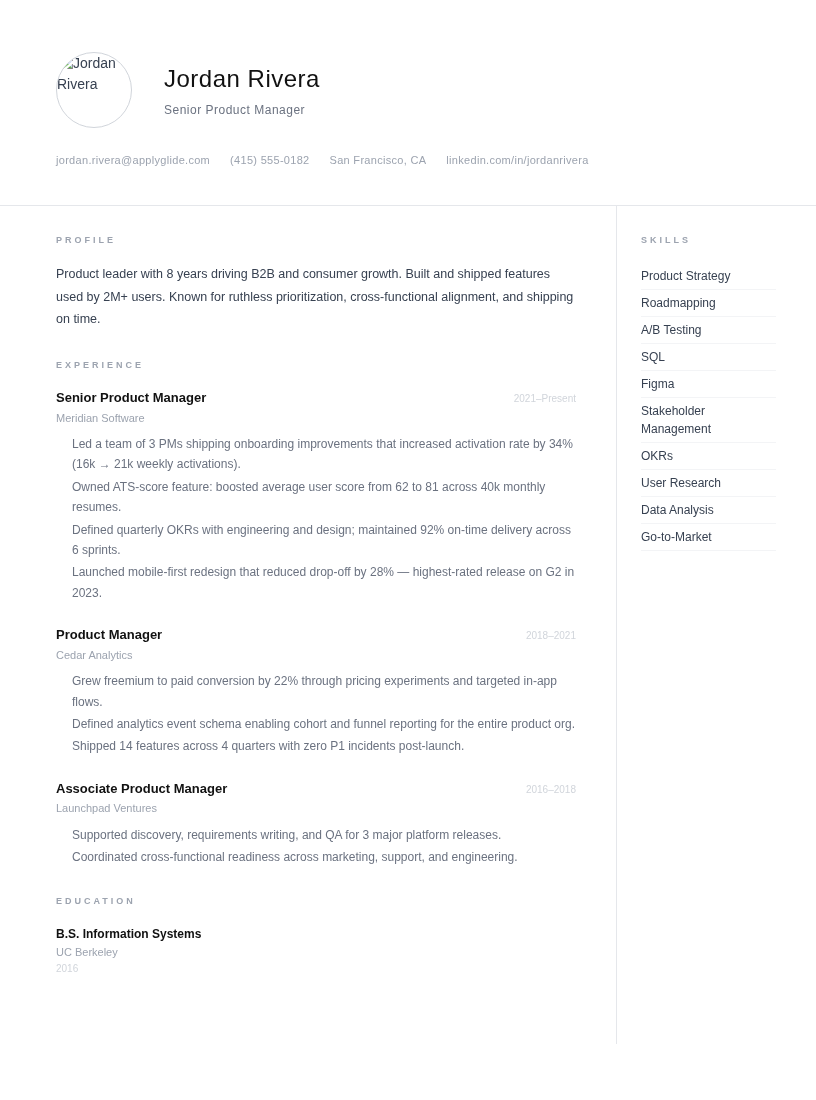 Zephyr resume for Account Executive